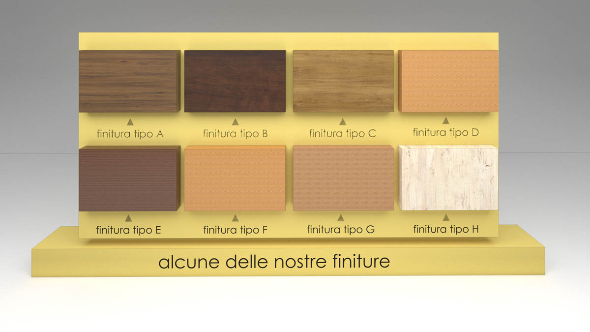 portabottiglie per cantine vinicole - finiture